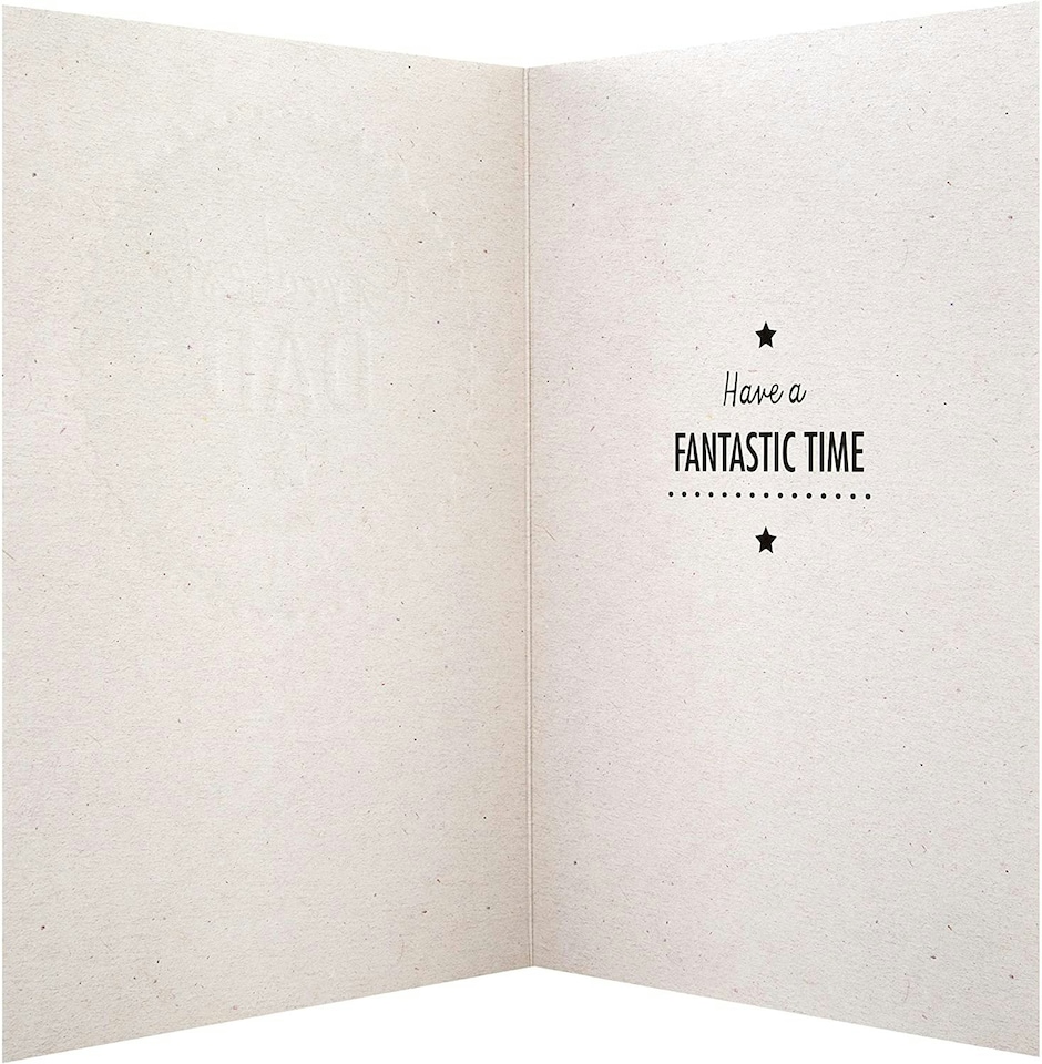 image 1 of Contemporary Text Based Design Dad Birthday Card