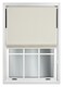 image 1 of FURNISHED Thermal Blackout Roller Blinds with Diamante Edge Made to Measure Window Shade | Cream | Cream | (W) 240cm x (L) 210cm