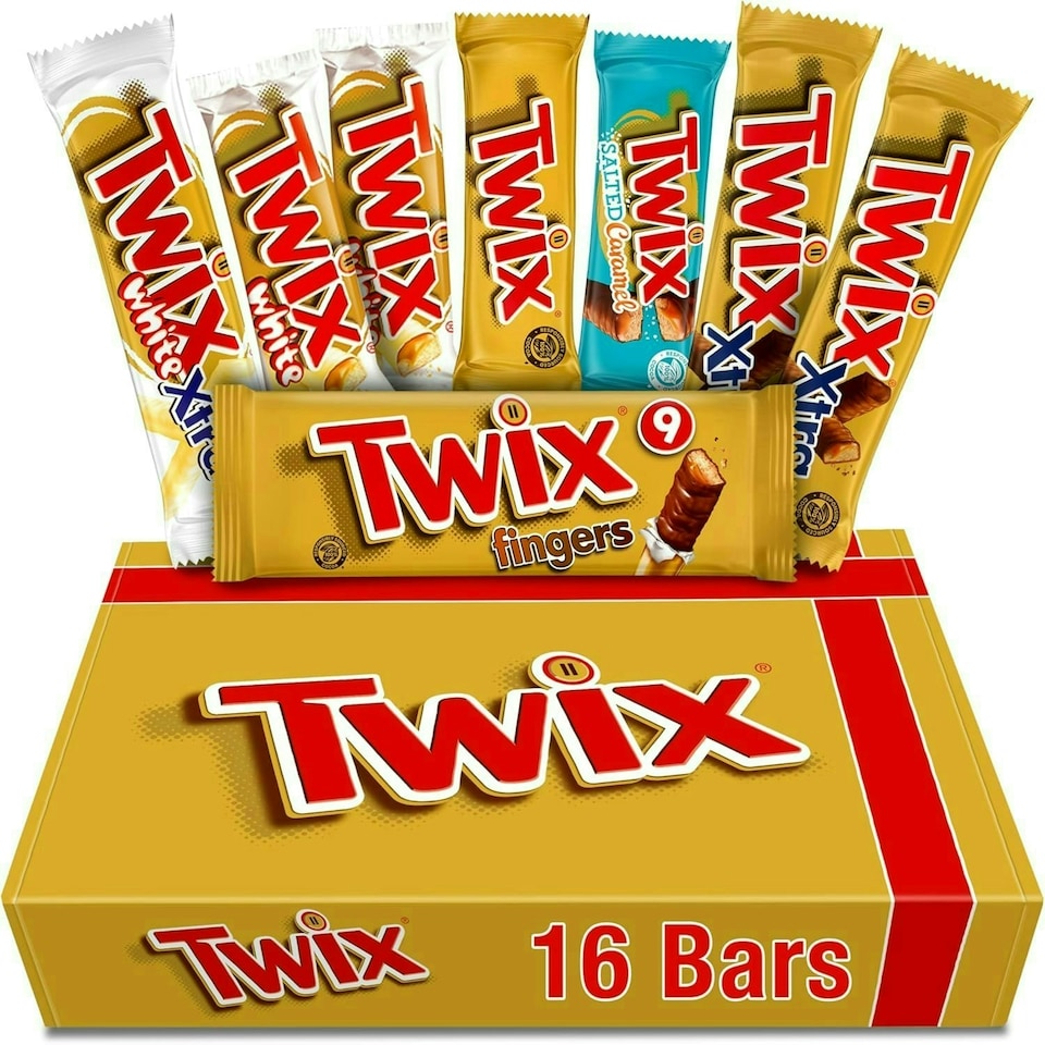 image 1 of Twix Variety Chocolate Hamper Gift Box | Classic | White | Xtra | Salted Caramel