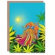 image 1 of Colourful Beard Hippie Culture Conceptual Art Birthday Card