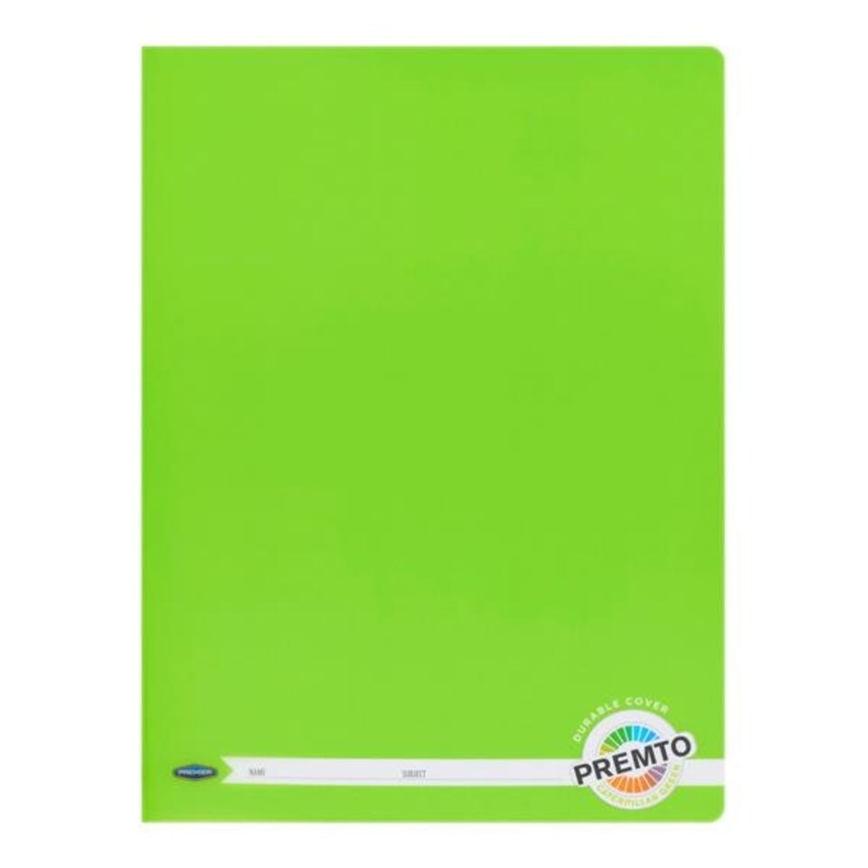 image 1 of A4 120 Pages Caterpillar Green Durable Cover Manuscript Book by Premto