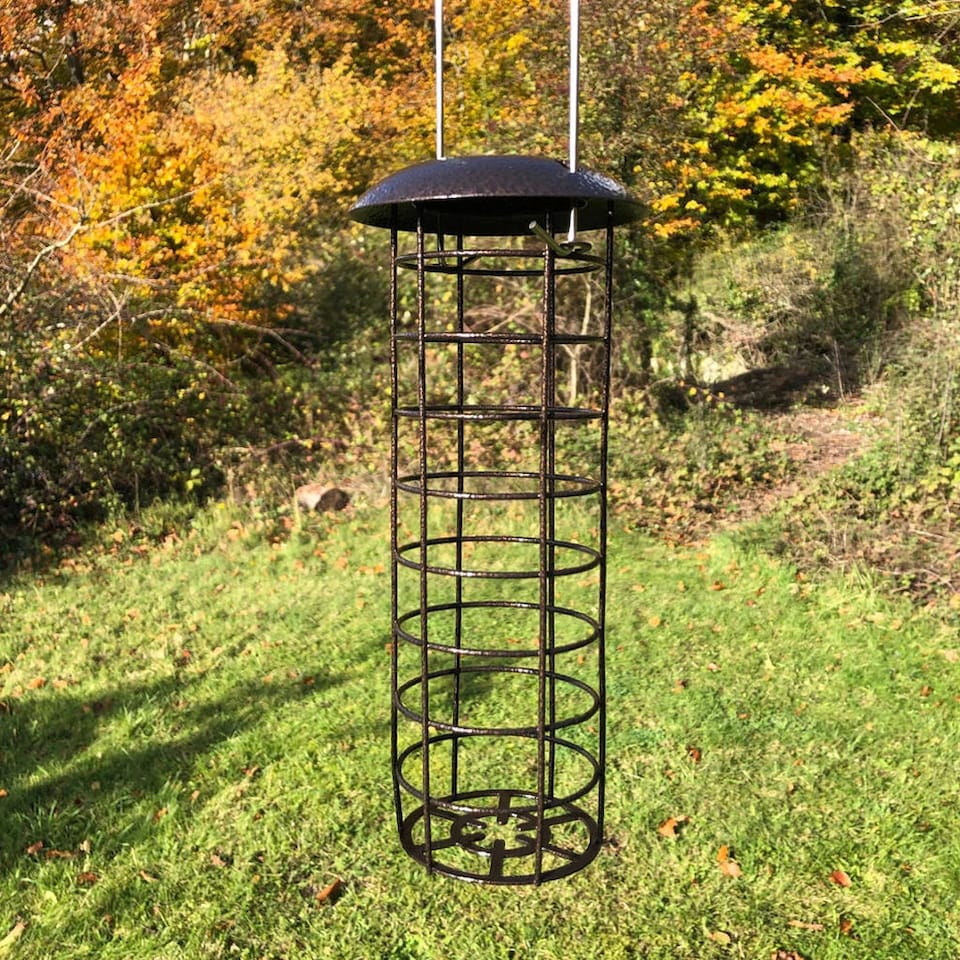 image 1 of Metal Complete Bird Feeding Station with 4 Feeders