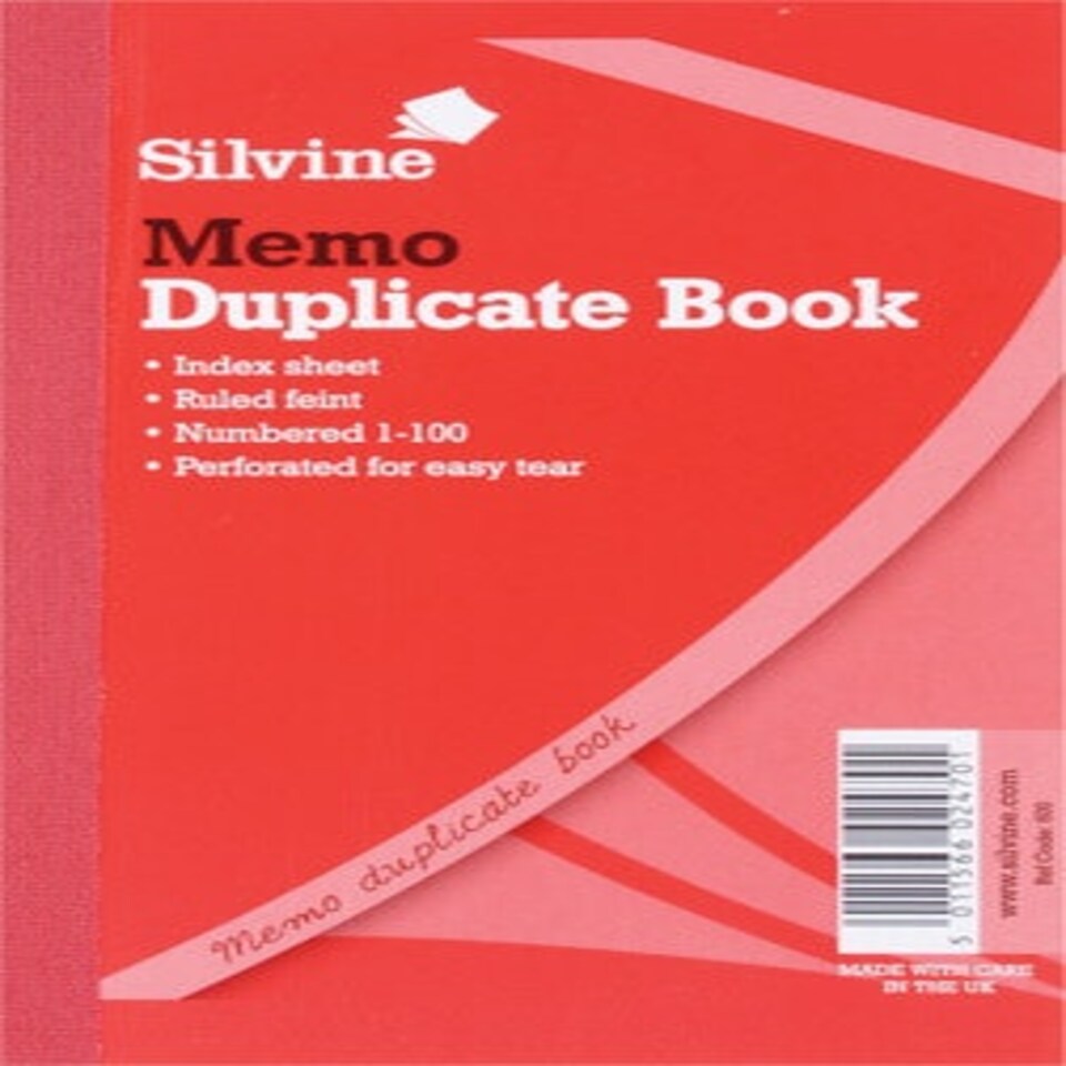 image 1 of Duplicate Memo Book 6"x4"