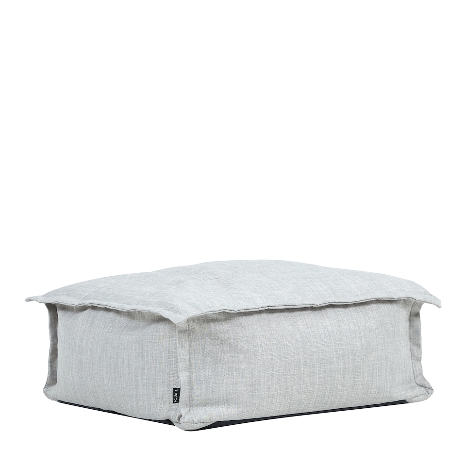 image 1 of Vita Indoor Outdoor Pouffe Footstool Grey Bean Bags | Grey | Grey | 1