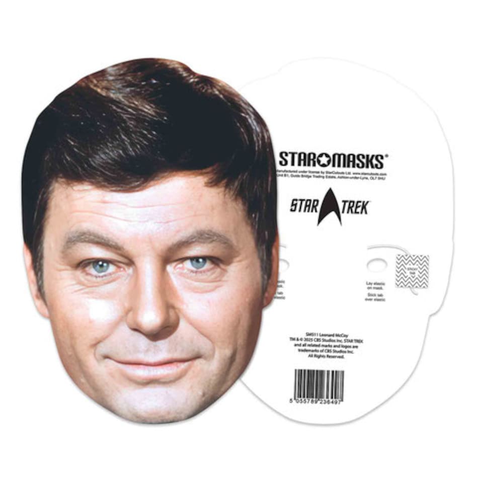 image 1 of Leonard McCoy Star Trek DeForest Kelley Cardboard Face Mask