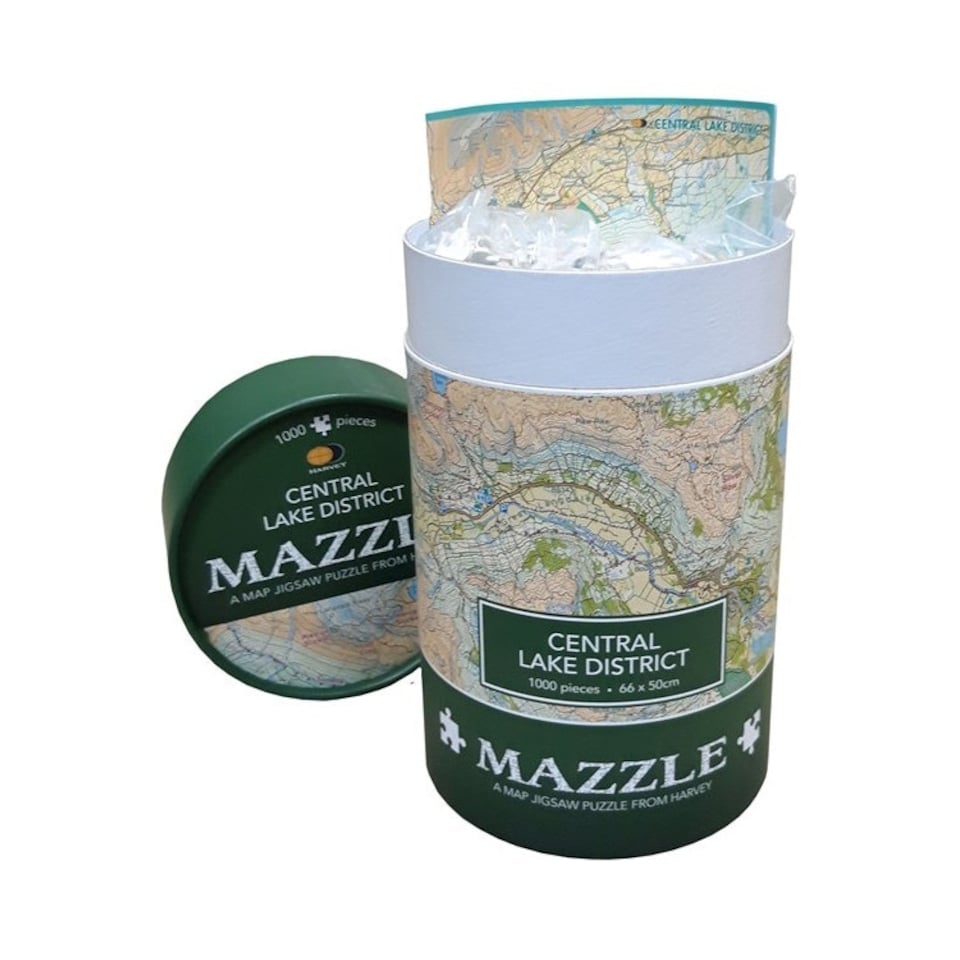image 1 of Harvey Central Lake District Mazzle Map Jigsaw Puzzle 1000pcs