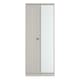 image 1 of Stirling Double Wardrobe with Mirror Door in Grey Ash (Ready Assembled) | Grey | Grey Ash