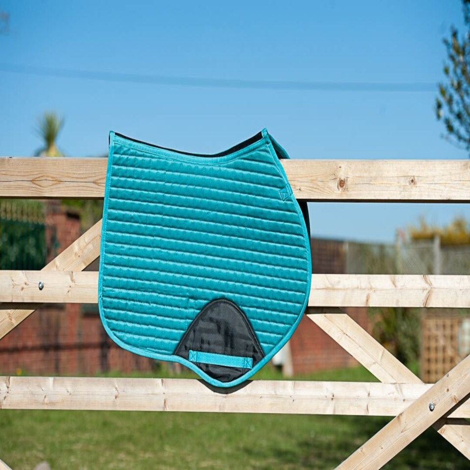image 1 of Gallop Equestrian Prestige Close Contact/Gp Quilted Saddle Pad Pink | Colour: Blush Pink
Size: Full