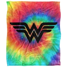 Wonder Woman Tie Dye Blanket - Multicoloured - One Size