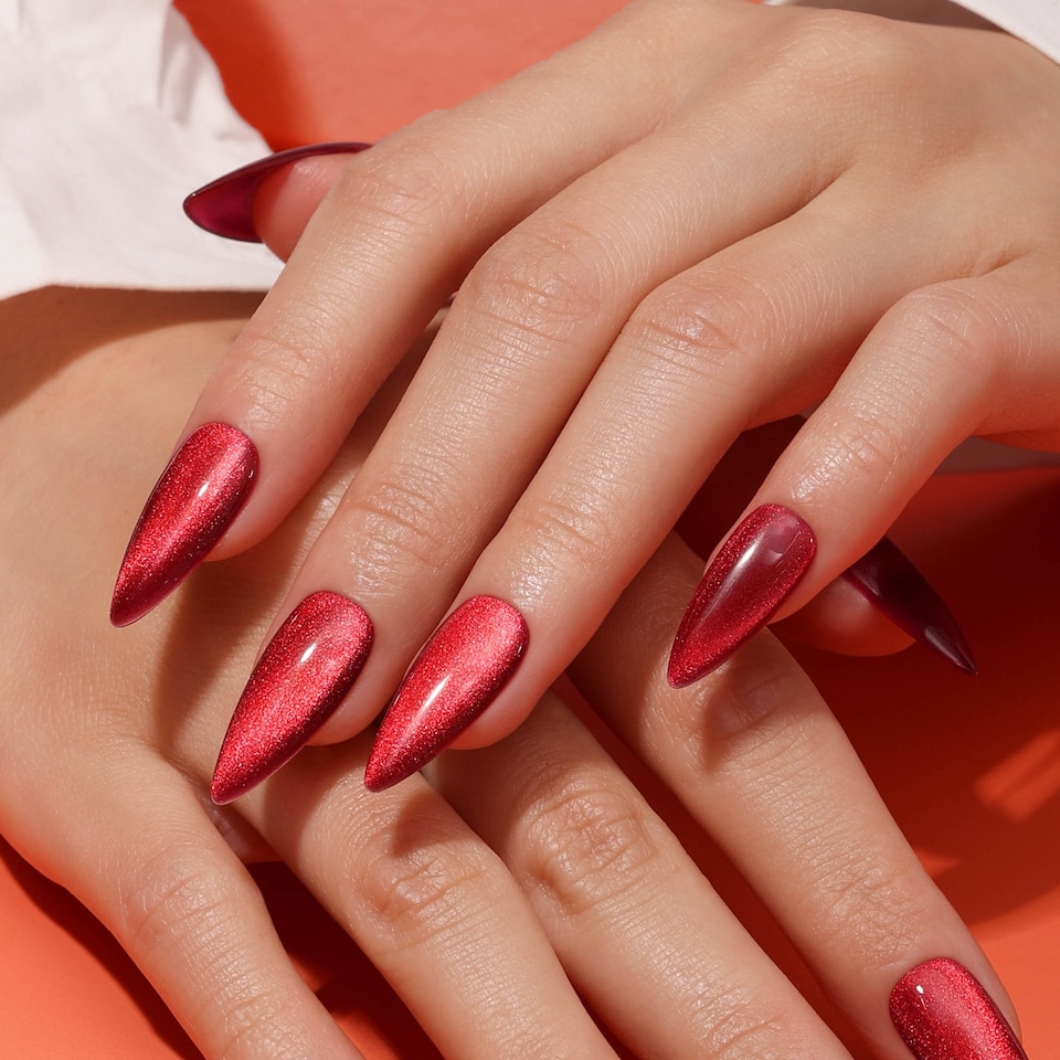 image 1 of Bluesky Red Gel Polish - Velvet Burgundy 10ml