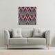 image 2 of Abstract ethnic ikat pattern (Canvas Print) 90 x 90 x 4cm