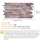 image 9 of NOVECRAFTO 3D Stone Brick Wall Panels – 6 PVC Sheets, Covers 2.76 sqm (29.76 sq ft), 96x48cm Each – Rose Marble Slim Brick Effect Cladding for Any Room