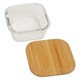 image 4 of Interiors by Premier 520ml Square Glass Container with Bamboo Lid, Glass Container with Airtight Lid, Airtight Glass Container