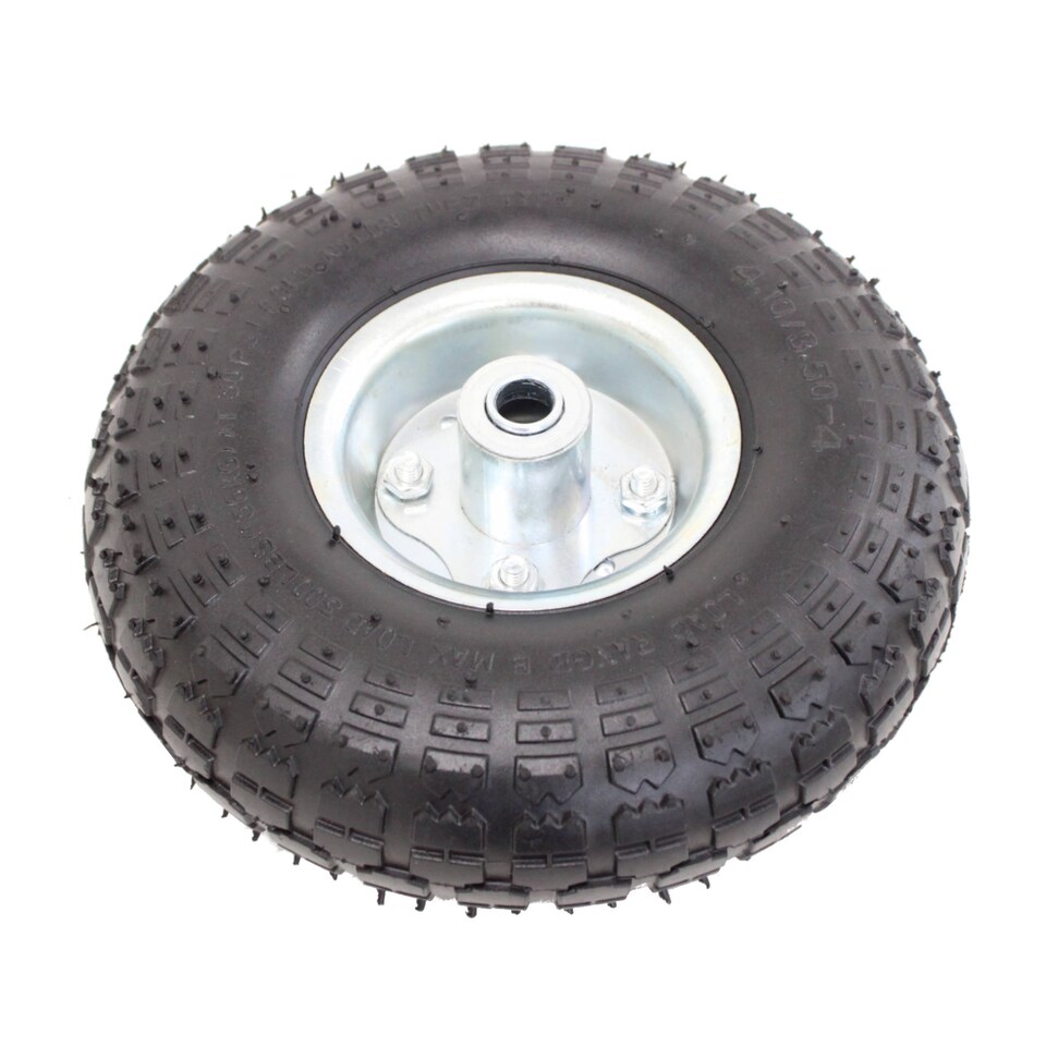 image 1 of 4x 10" Pneumatic Sack Truck Trolley Wheel Replacement Tyre Set