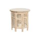 image 1 of Side table DKD Home Decor White Brown Mango wood 53 x 53 x 53 cm N/A