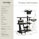 image 6 of Cat Tree Marcel - 141 cm, sisal cat scratching post - Black