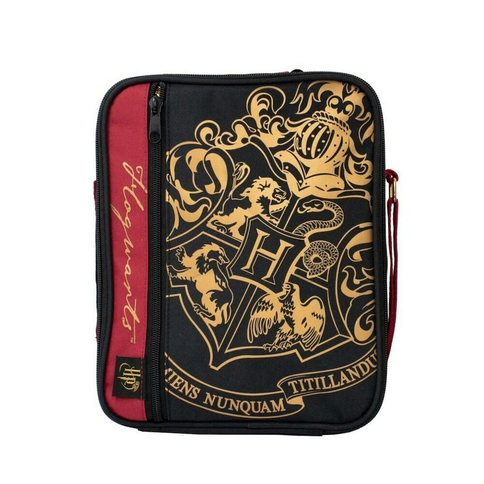 image 1 of Harry Potter Hogwarts Lunch Bag - Burgundy/Black - One Size