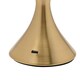 image 5 of Hestia Crystal Effect USB Touch Table Lamp with Curved Bronze Base