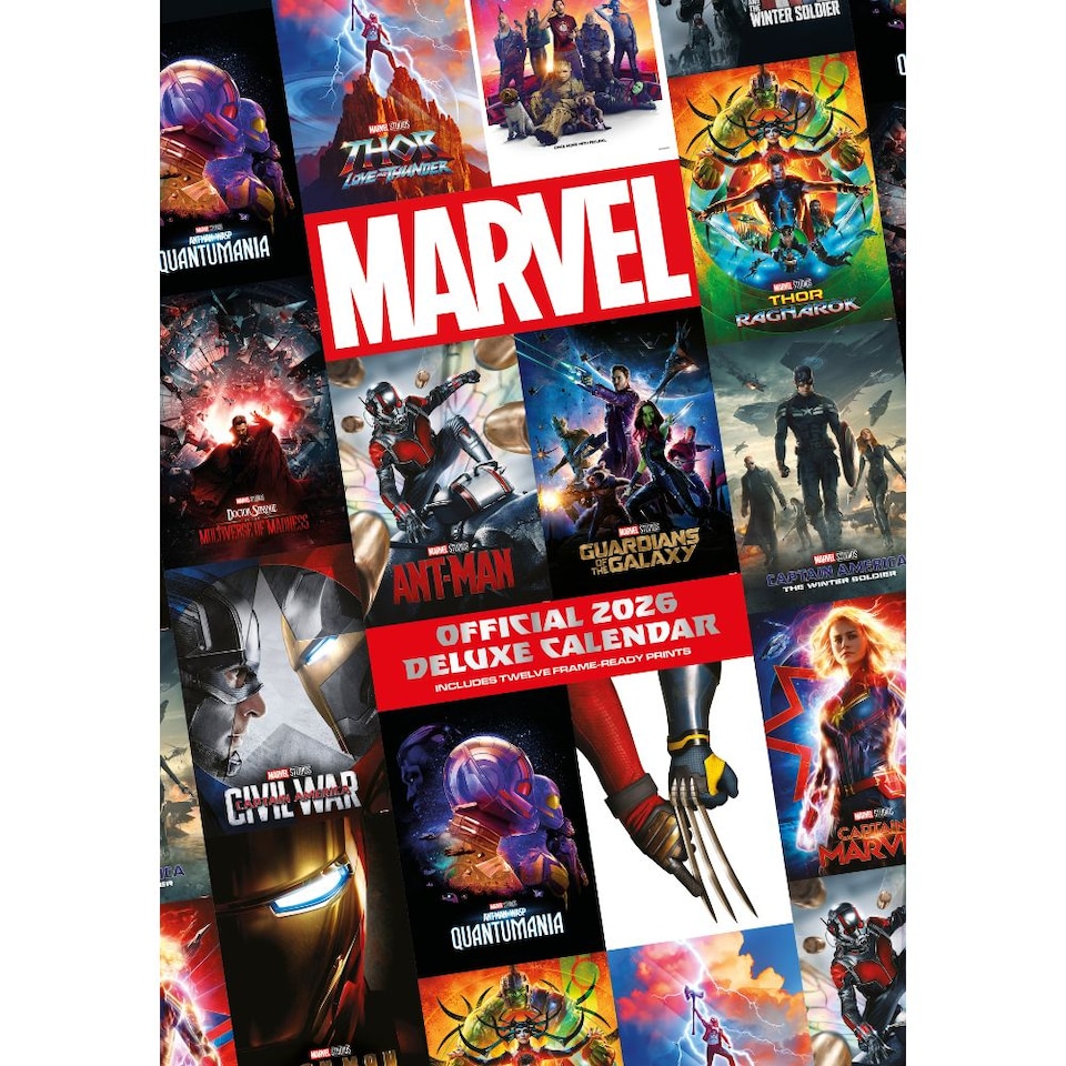 MARVEL 2026 A3 DELUXE CALENDAR