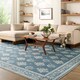 image 10 of LIVABLISS Thistle-Washable Modern Floral Rug 200 x 275 cm | Blue Green Beige