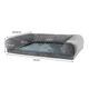 image 2 of Skylos Pet Bed Sofa Dog Bedding Soft Warm Mattress Cushion Pillow Mat Plush L Grey | Grey | L