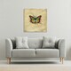 image 2 of Butterfly & Paint Splats (Canvas Print) 90 x 90 x 4cm