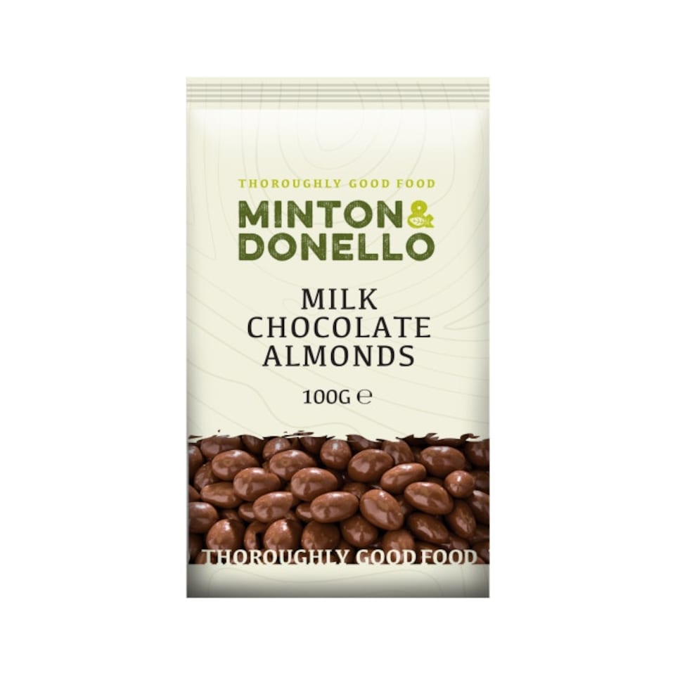 image 1 of Minton & Donello Milk Chocolate Almonds 6 x 100g