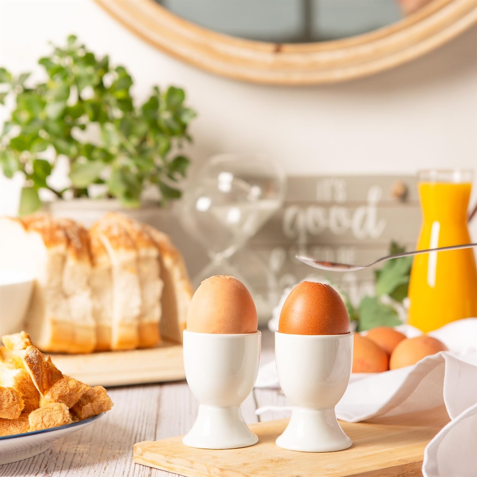 image 1 of Argon Tableware Classic White Egg Cups - 5cm - Pack of 2