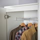 image 4 of Wardrobe 2 Door 2 Drawer Storage Cabinet Modern Home Bedroom Furniture | White