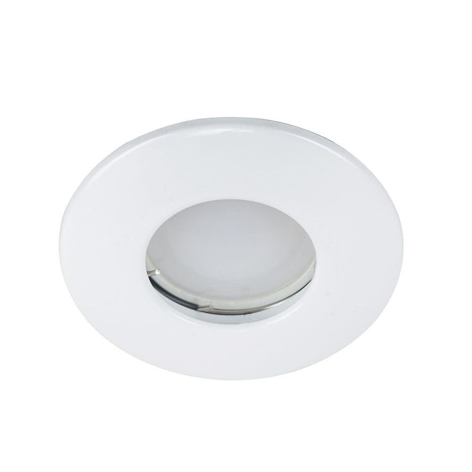 image 1 of ValueLights 6 Pack Fire Rated IP65 White Downlights Warm White Bulbs | White