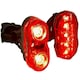image 4 of AWE AweTwin Red LED Rear Bike Light Set 2 x 0.5W AAA Battery & 5 x Red (SMD) LEDs
