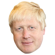 Boris Johnson Cardboard Face Mask