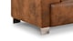 image 2 of Faux Leather Brown Suede Right Hand Facing Corner Sofa LIVORNO