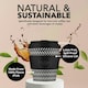 image 4 of Ecoffee Cup 8oz 240ml Reusable Eco-Friendly 100% Plant Based Coffee Cup with Silicone Lid & Sleeve - Melamine Free Travel Mug N/A | Spin Foam