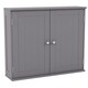 image 10 of Bath Vida Priano 2 Door Wall Mounted Bathroom Cabinet, Grey