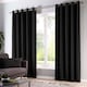 image 1 of Fusion Sorbonne Eyelet Curtains Black
