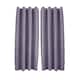 image 1 of Purple Mauve Linen Blackout Curtains - 46 x 63 Inch Drop - 2 Panel | Purple | One Size