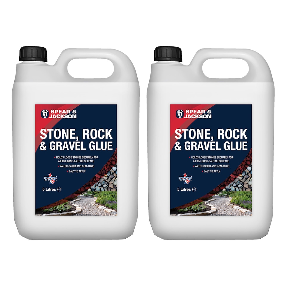 image 1 of Spear & Jackson Stone, Rock & Gravel Glue - Ready to Use 2 x 5L