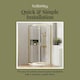 image 7 of 6mm Glass Quadrant Shower Enclosure 1900 x 800 x 800mm Brushed Brass | Copper | Brushed Brass | 1