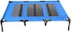 image 2 of Actiaspet Elevated Dog Bed Oxford Mesh Pet Cot Indoor or Outdoor (Blue, Extra Large)