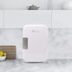 image 2 of Alivio 4L Portable Mini Fridge, Compact Electric Cooler & Warmer for Home, Office & Travel | White | white | 1