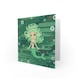 image 2 of Mermaid Children Cute Green Cartoon Kids Birthday Child Card