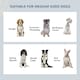 image 6 of PawHut Raised Dog Bowls Pet Feeder Raised Elevated Stainless Steel Food Grey