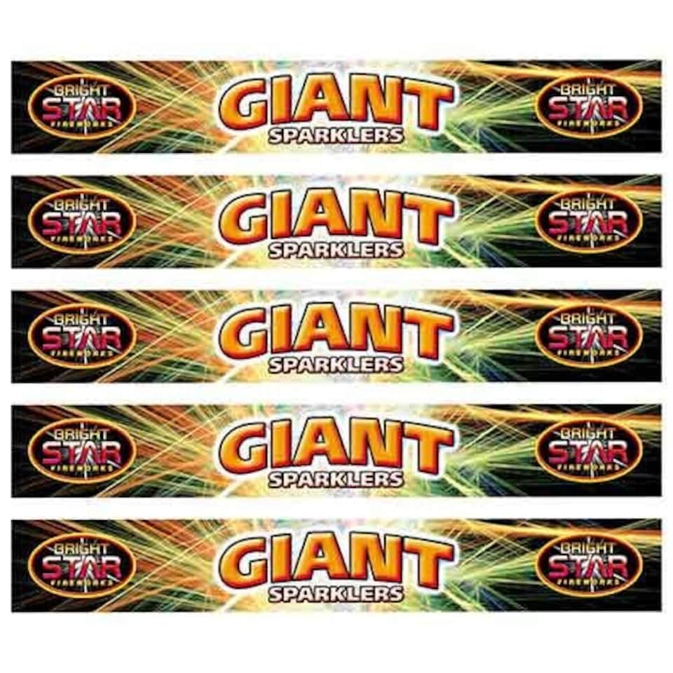 Giant Hand-Held Sparklers 25cm - 5 Packs of 5