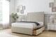 image 4 of Sloomy Somerset Cream Plush Divan Bed Base 2 Drawers Same Side With 26 Inch Strutted Headboard | Cream | Cream | Small Double | 1
