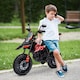 image 2 of AIYAPLAY 12V Kids Motorcycle, Aprilia Licensed Electric Motorbike with Training Wheels, Spring Suspension, LED Light, Music, USB, Kids Electric Bike for Boys, Girls, Red and Black
