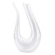 image 1 of Wine Decanter U-Shape Blown Glass Aerating Red Wine Carafe Pourer Dispenser 1.5L