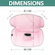 image 8 of Lynmark Potty Training Car Seat Protector Cover with Middle Buckle Hole | Pink | 1
