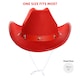 image 7 of Adults Red Star Cowboy Hats – Pack of 6 Fancy Dress Accessories Red | One Size