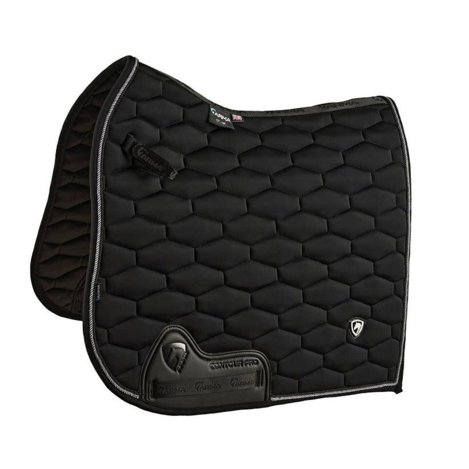 image 1 of Shires Arma Eltar Dressage Saddlecloth Black | Size: 15-16.5 Inch
Colour: Black
